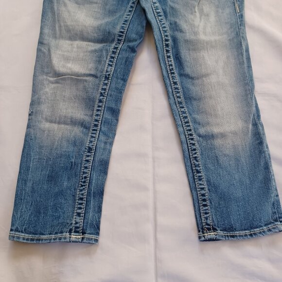 Vigoss Jeans Cropped Capri New York Heritage Fit Stretch Lowrise Size 4 Size 3 - Picture 4 of 13